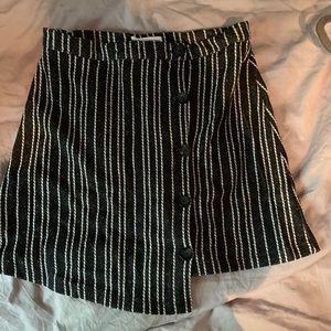 UO Striped Asymmetrical Skirt Size L